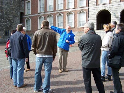 Pat Liddy's guided walking tour pat liddy giving a tour to visitors
