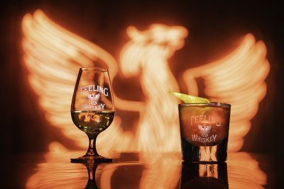 Teeling whiskey shots teeling whiskey glasses and logo